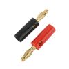 10pcs Audio Speaker Screw Banana Gold Plate Plugs Connectors 4mm Black Red Golden (Color : 5pcs Black Golden) view 4