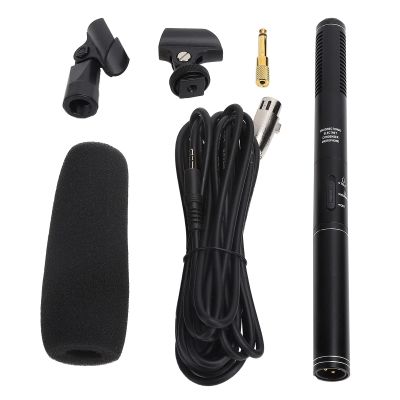 Directional XLR Microphone for and Short Distance Recording, Bb1Jhex4 Amplifies Surrounding Sound, Bb1Jhex4 for and Short Distance Recording, Amplifies Surrounding Sound, Ideal for Large Meetings,