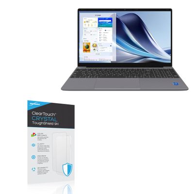 BoxWave Screen Protector Compatible with Maxsignage Notebook-NJP1561P (15.6 in) - ClearTouch Crystal ToughShield 9H (2-Pack), Clear 9H Tough Flexible Film Screen Protector