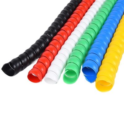Tubing Cable 8mm 10mm 12mm Wire Cable Sleeve Organizer Pipe Protection Spiral Wrap Winding Flexible Tube Cover Protector Cover Loom (Color : Green, Size : ID 14mm 5 Meters)