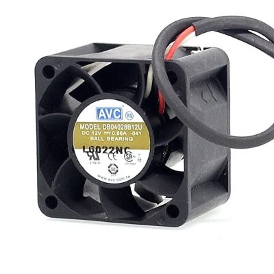 AELATNGS 1pcs 4028 40mm Double Ball Bearing Fan DB04028B12U 1U Server Chassis Cooling Fan 12V 0.66A 40 * 40 * 28mm (Color : 4 Wire)