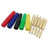 10Pcs 2mm Banana Male Plug Adapter Gold Plated Straight 2mm Banana Plug Test Leads Wire Cable Terminals Soldering Connector (Color : Black) view 3