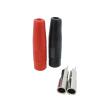 1pair or 5Pcs Brass 4mm Insulated Banana Female Socket Jack Plug Copper Wire Solder Cable Connector red and Black (Color : 1pair) view 1