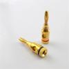 2/8pcs 4mm Banana Plug Gold-Plated Musical Cable Wire Audio Speaker Connector Plated Musical Speaker Cable Wire Pin Connectors (Color : 1pair) view 2
