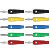 10PCS 4MM Banana Plug Copper High Current Insulated Shrouded Screw Fixing or Welding J.10018 (Color : 5 colorsx2) view 2