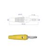 10PCS 4MM Banana Plug Copper High Current Insulated Shrouded Screw Fixing or Welding J.10018 (Color : 5 colorsx2) view 3