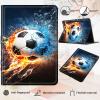 AIRWEE Case for Samsung Galaxy Tab S6 Case 10.5 Inch 2019, Adjustable Stand Galaxy Tab S6 Case, PU Leather Cover with Auto Sleep/Wake for Samsung Tab S6 Case 10.5"" Tablet Case, Soccer view 3