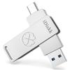 iDiskk 1TB High-Speed Solid State SSD Phone Flash Drive Photo Stick for iPhone 15/15 Plus/15 Pro/15 Pro Max,USB C iPad, MacBook,Laptops,Android Phones& PC,AUTO Backup Photos and HD Videos (500MB/S view 1