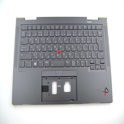 Bayjebu Parts for Lenovo ThinkPad X1 Yoga Gen 7 7th Palmrest Keyboard Bezel Japanese Layout Upper Top 5M11H45824