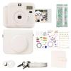 POPOTO Instant Camera with Leather Case, Mini 12 Instant Camera Decoration Stickers, Frames, Photo Album and More Accessory kit - White view 1