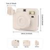 POPOTO Instant Camera with Leather Case, Mini 12 Instant Camera Decoration Stickers, Frames, Photo Album and More Accessory kit - White view 2
