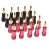 20PCS/Set 4mm Speaker 24K Gold Plated Banana Plug Wire Cable Jack Connector view 1