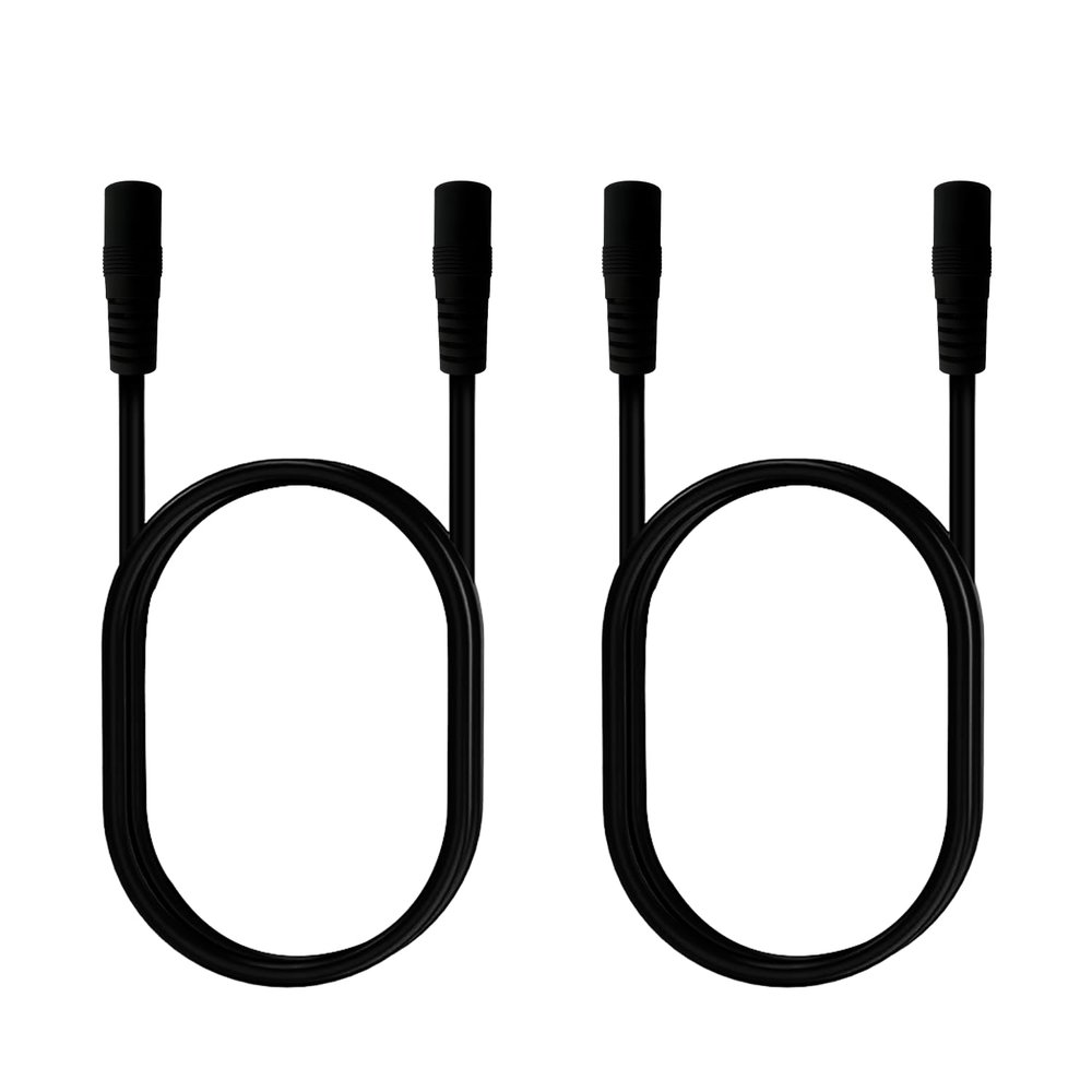 3.3ft 12V DC Cable for CCTV Surveillance Camera LED Strips 5.5mmx2.5mm 18AWG Female to Female Extension Cable 2pcs