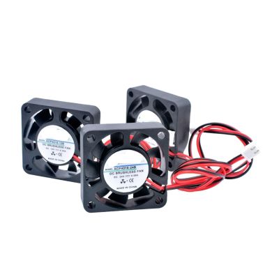 EKFVNIQQ 2 Pcs ACP4010 4cm 40mm Fan 40x40x10mm DC5V 12V 24V Small 3D Printer Cooling Fan with Radiator (Color : 5V Sleeve)