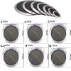Lagogia 8" Universal Speaker Grille Mesh Cover, Round Decorative Ring Woofer Protection Grille Protective Cover for Cars Home Stereo DIY Accessories Silver with 8Pcs Screws - (2 Pcs) view 2