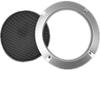 Lagogia 8" Universal Speaker Grille Mesh Cover, Round Decorative Ring Woofer Protection Grille Protective Cover for Cars Home Stereo DIY Accessories Silver with 8Pcs Screws - (2 Pcs) view 3