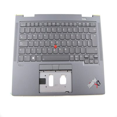 Bayjebu Parts for Lenovo ThinkPad X1 Yoga Gen 7 7th Palmrest Keyboard Bezel Latin Spanish Layout Version 5M11H45764