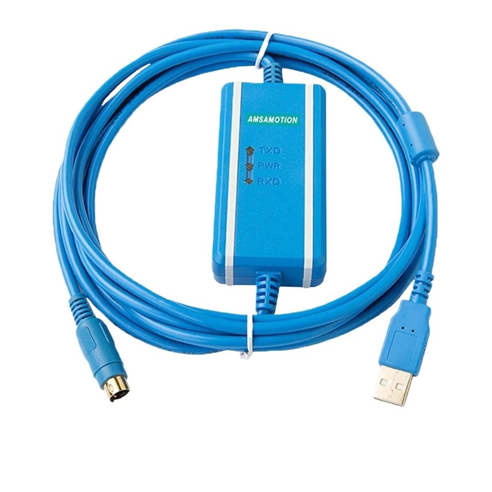 Chip USB-H2U for H0U H1U H2U Series PLC Programming Cable Isolated Data Download Line (Color : Gold Plated Isolated)