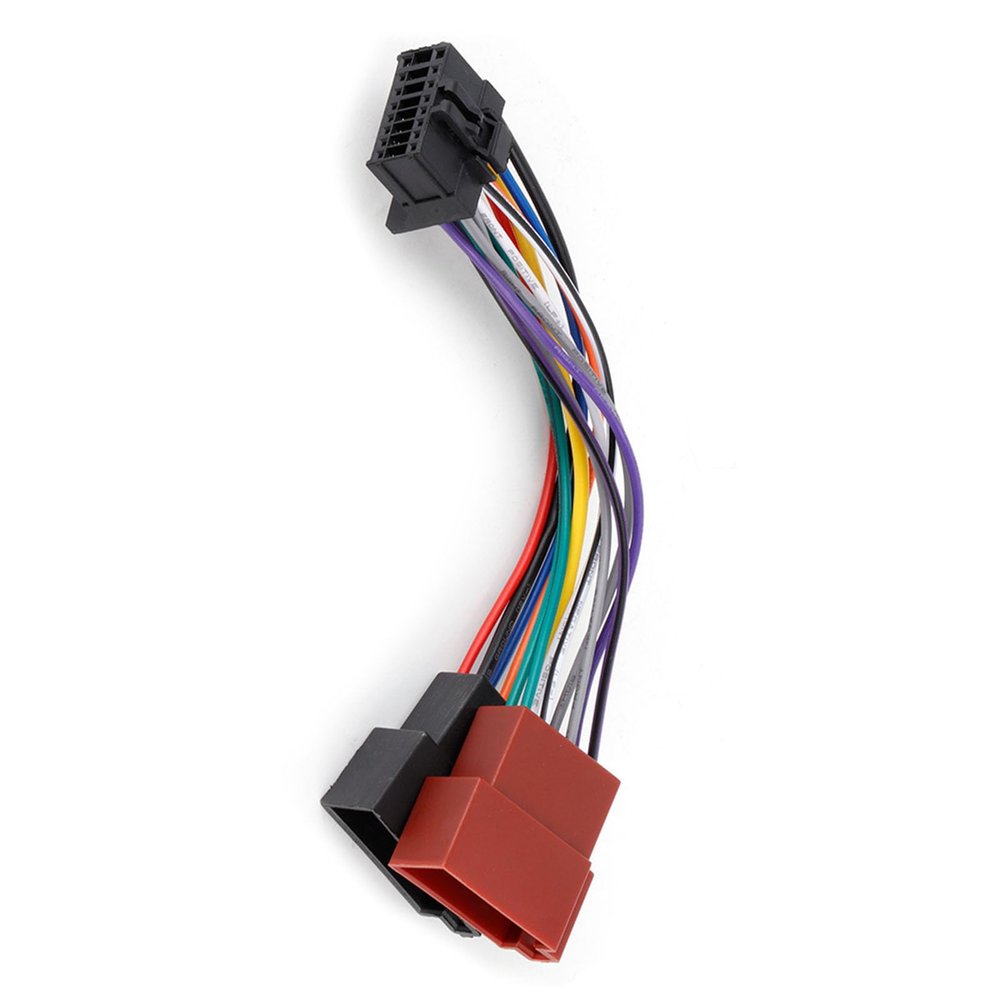 Car Stereo Harness, AntiCrack Plastic Radio Wire Harness 16 Pin to Iso 8 Pin for Upgrade Replacement for Pioneer 2003 Onwards