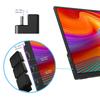 Kado Portable Monitor 180 Degree Adapter Set - Mini HDMI to HDMI 4K 60Hz U Shaped USB-C to USB-C USB 3.1 Gen 2 10Gbps 60W PD Charging Extender Converter for Laptop and Tablet (Major Combo) view 4