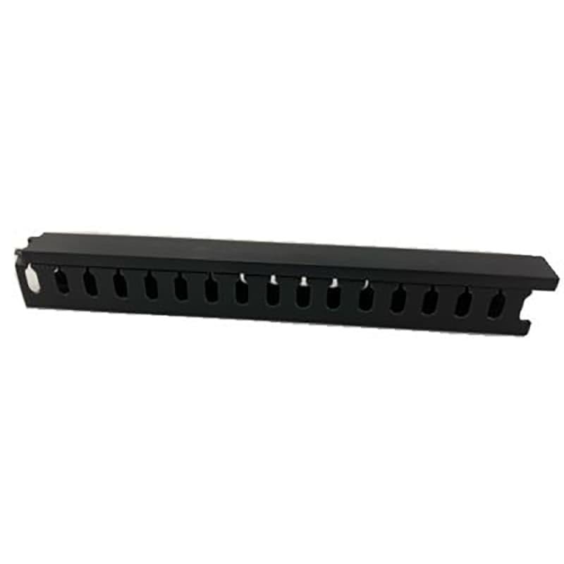 PVC Slotted Panel Trunking - Open Slot, W25 mm x D40mm, 2m Length, Black, Pack of 1, MFR: 2339190