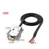 RS232 Serial Port DB9 Cable DB15 Data Cable DB25 Single Terminal Cable Single Male Female 9Pin Shielded Data Cable (Color : DB25 Male, Size : 1.5M) view 3