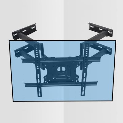 ELUKHT Full Motion TV Monitor Wall Mount, Articulating Swivel Extension Arms and Tilt TV Mount, Fits 32-70 Inch, for Corner Installation