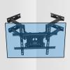 ELUKHT Full Motion TV Monitor Wall Mount, Articulating Swivel Extension Arms and Tilt TV Mount, Fits 32-70 Inch, for Corner Installation view 1