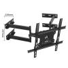 ELUKHT Full Motion TV Monitor Wall Mount, Articulating Swivel Extension Arms and Tilt TV Mount, Fits 32-70 Inch, for Corner Installation view 2