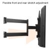 ELUKHT Full Motion TV Monitor Wall Mount, Articulating Swivel Extension Arms and Tilt TV Mount, Fits 32-70 Inch, for Corner Installation view 4
