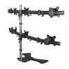 ELUKHT 6 Monitor Mount Desk Stand, Heavy Duty Height Adjustable, Fits Monitors Up to 27 Inch, Steel Base, Holds 6 Screens view 1
