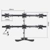 ELUKHT 6 Monitor Mount Desk Stand, Heavy Duty Height Adjustable, Fits Monitors Up to 27 Inch, Steel Base, Holds 6 Screens view 2
