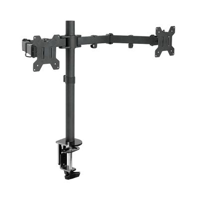 ELUKHT Dual Monitor Mount, Ergonomic Monitor Stands for 2 Monitors, Monitor Arm Fits 13 to 27 Inch LCD Computer Screens, Perforated/clamped Mounting Base (Color : B) (B)