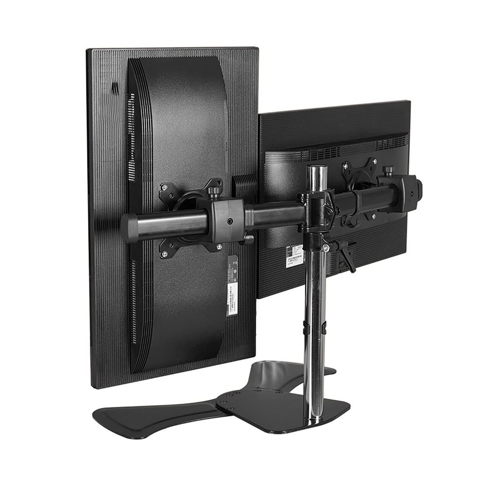 ELUKHT Monitor Mount, Height Adjustable, Swivel, Tilt Monitor Arm with Wire Management, Monitor Stand Mount Fits 17-27inch Computer Screens (A)