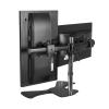 ELUKHT Monitor Mount, Height Adjustable, Swivel, Tilt Monitor Arm with Wire Management, Monitor Stand Mount Fits 17-27inch Computer Screens (A) view 1