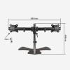 ELUKHT Monitor Mount, Height Adjustable, Swivel, Tilt Monitor Arm with Wire Management, Monitor Stand Mount Fits 17-27inch Computer Screens (A) view 2