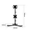 ELUKHT Dual Monitor Stand with Metal Base, Height Adjustable Monitor Mount for 17 to 27 Inch Screen, Holds Two (2) Screen Up to 8kg/17.6Lbs view 2