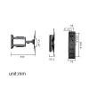 ELUKHT TV Wall Mount for 26-65 Inch TVs, Full Motion TV Mount Bracket with Articulating, Max 400x400mm Up to 30kg/66lbs view 2