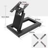 ELUKHT Single Monitor Stands, Free-Standing Desk Stand Riser for 14 Inch to 24 Inch Screen, Freestanding Steel Mount Base Fits Holeless Display view 2