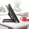 ELUKHT Single Monitor Stands, Free-Standing Desk Stand Riser for 14 Inch to 24 Inch Screen, Freestanding Steel Mount Base Fits Holeless Display view 3
