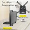 ELUKHT Single Monitor Stands, Free-Standing Desk Stand Riser for 14 Inch to 24 Inch Screen, Freestanding Steel Mount Base Fits Holeless Display view 4
