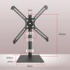 ELUKHT Single Monitor Desk Mount, 12 to 24 Inch Monitor Desk Stand, Height/Swivel/Tilt/Rotation Adjustable, Suitable for Non-Hole Displays view 2
