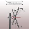 ELUKHT Single Monitor Desk Mount, 12 to 24 Inch Monitor Desk Stand, Height/Swivel/Tilt/Rotation Adjustable, Suitable for Non-Hole Displays view 3