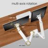 ELUKHT Dual Monitor Mount, Height Adjustable Monitor Arm for 2 Monitors, Monitor Stand Mount for 17-30 Inch Computer Screens, Fits 75x75/100x100mm (B) view 3