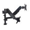 ELUKHT Double Monitor Mount Stand, Monitor Bracket for 17 to 32 Inch Monitor, Gas Spring Monitor Arm Holds Up to 17.6lbs/8kg Each, Fit 75x75/100x100mm view 1