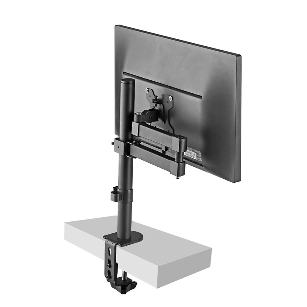 ELUKHT Monitor Mount, Fully Adjustable Monitor Arm with Clamp and Perforation Base, Monitor Stand Mount Fits 17-32inch Computer Screen, Max 100x100mm