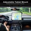 woleyi Anti-Theft Seat Rail Tablet Mount for Car/Truck, Heavy Duty Car Floor Bolt Tablet Holder, Vehicle Front Seats Stand with Security Lock and Key for iPad Pro, Air, Mini, Galaxy Tab, 7-11" Tablets view 2