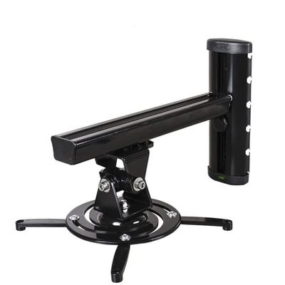 SABALON Projector Stand Universal Projector Stand Aluminum Alloy 360 Projector Wall Mount Full Motion Retractable Universal Projector Hanger Bracket Projector Shelf(B)