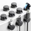 9 Pack Cable Management Cord Holder, JOYROOM Magnetic Cable Clips Adhesive Wire Hider, Cord Organizer for Desk Bedside Nightstand Table Desktop USB Wall Car Office Workspace Accessories, Black view 1