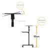 SABALON Projector Stand Universal Projector Stand Bracket with Tray Mounted Universal Wheel Household Bedside Mobile Rotary Lifting Office Conference Room Projector Shelf view 4